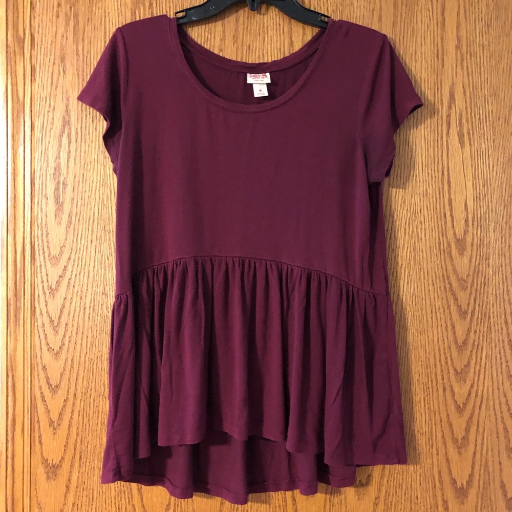 Babydoll/peplum style top